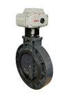 DN250 Electric Actuated Butterfly Valve Wafer Type PVC Butterfly Valve