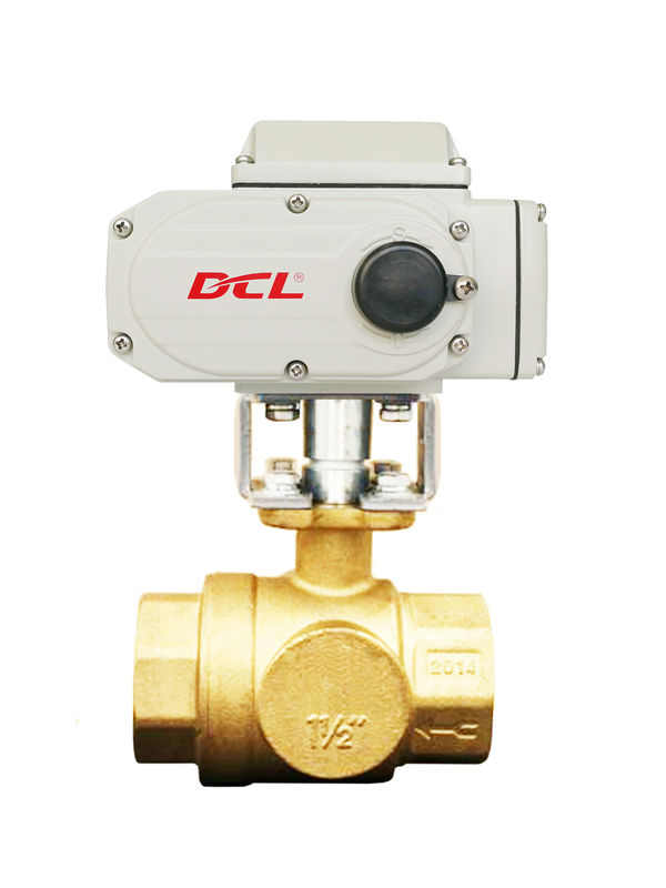 PTFE Seat 1/4 Inch Electric Actuated Brass Ball Valve