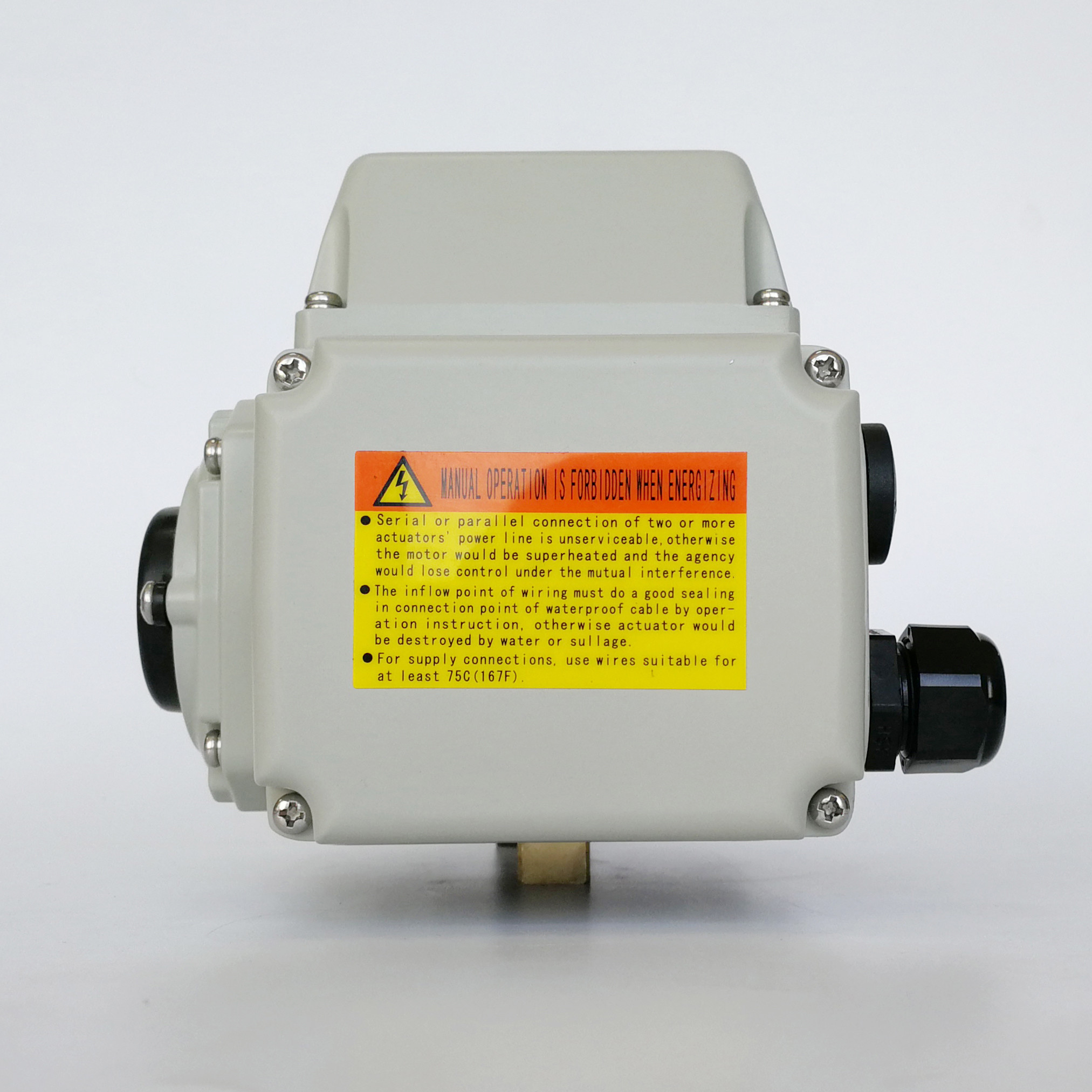 HVAC 3 Point Floating Type Quarter Turn Actuator With Self Locking