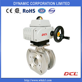 V Port ISO5211 CF8 Electric Actuated Ball Valve